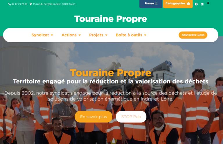 Lire la suite à propos de l’article Bienvenue sur le nouveau site de Touraine Propre !